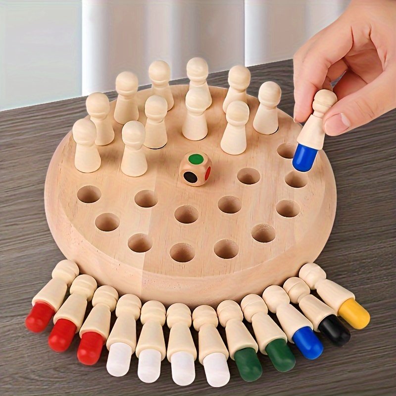 Wooden Memory Matching Game from Temu