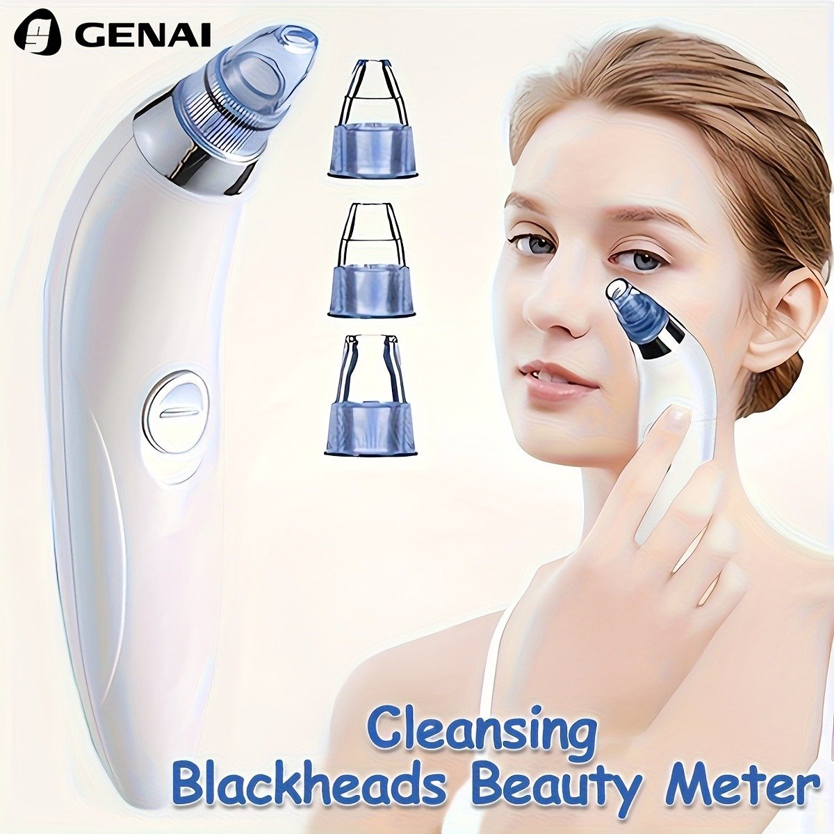 Portable Facial Pore Cleaner with 4 Probes from Temu