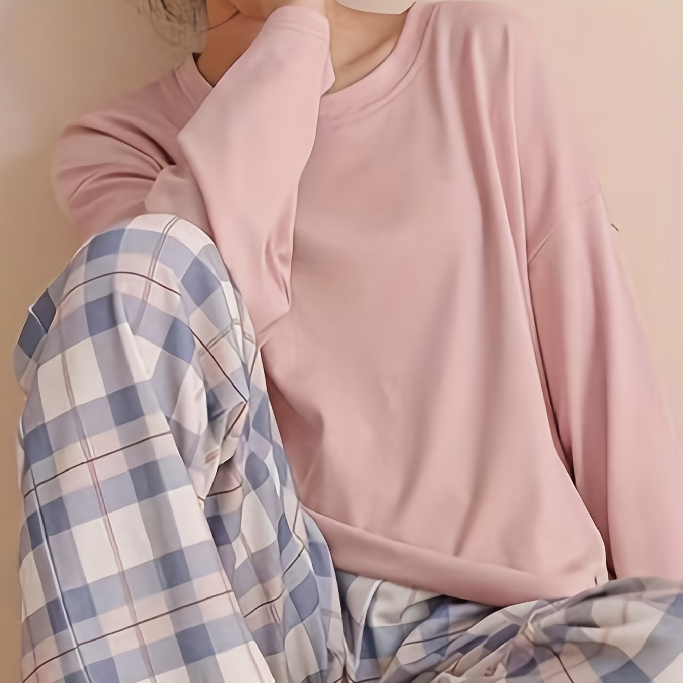 Plaid Pajama Set from Temu