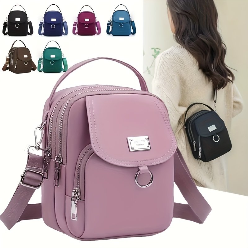 Mini Nylon Crossbody Bag from Temu